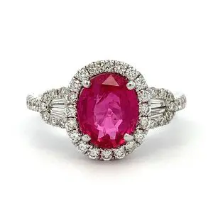 2.03ct Ruby and Diamond Dress Ring