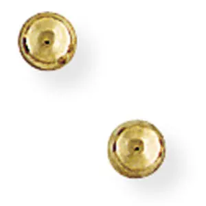 Gold Ball Stud earrings 3mm