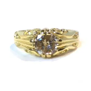 Carve Design Diamond Ring