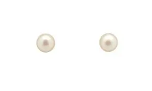 9ct Gold Pearl Stud Earrings 6.5-7mm