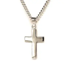 Traditional Silver Cross and Chain