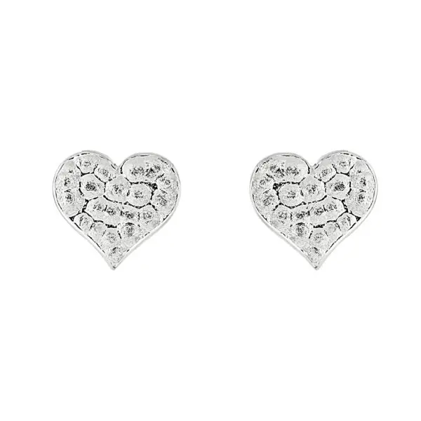 Kit Heath Hammered Heart Studs