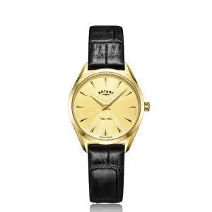 Rotary Ultra Slim Gold Ladies Watch LS08013/03