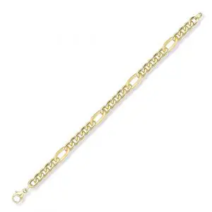 Gold Figaro Link Bracelet