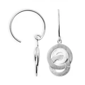 Bastian Silver Circles Drop Earrings