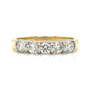 Bar Set 0.50ct Diamond Eternity Ring