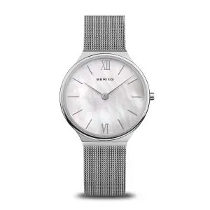Bering Mother of Pearl Dial Steel Watch 18434-000