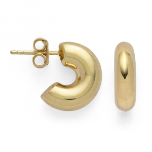 Bastian Gold Curve Earrings
