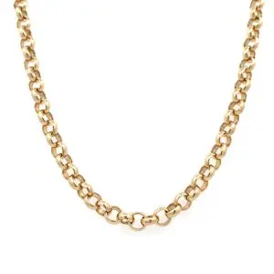 9ct Gold Heavy Belcher Link Chain - 20 Inch