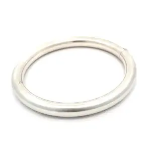 Silver Contemporary Hinged Bangle