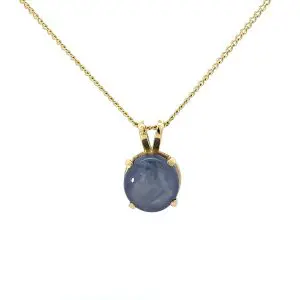 18ct Gold Star Sapphire Necklace