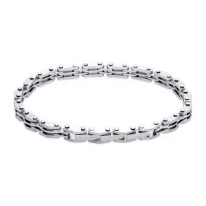 Unique Stainless Steel Gate Link Bracelet