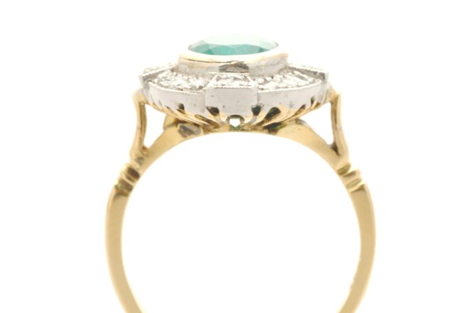 Edwardian Style Emerald and Diamond Ring