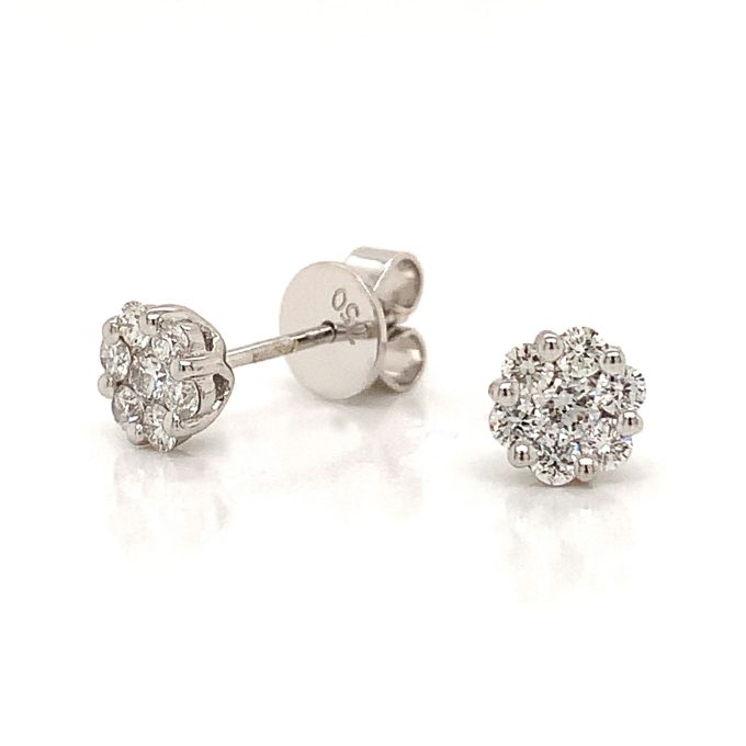 1/2 Carat Diamond Stud Earrings