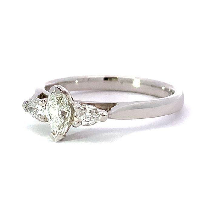 Marquise and Pear Diamond Ring