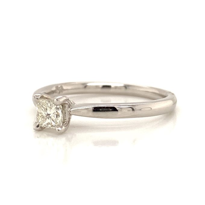 1/3rd Carat Princess Cut Diamond  in Platinum