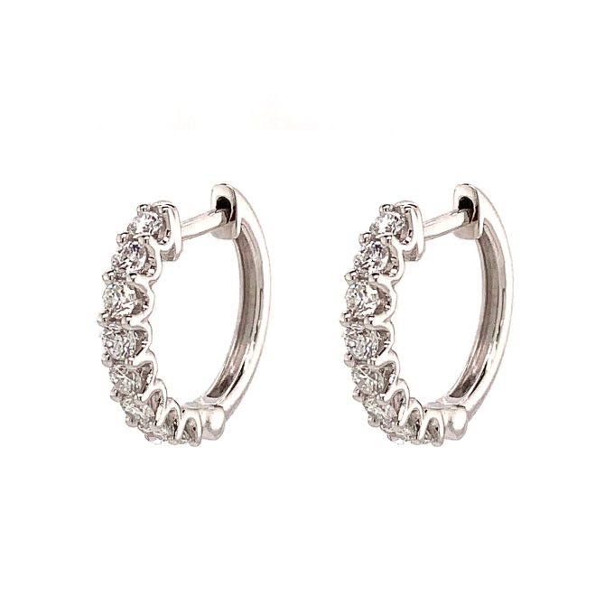 0.75ct Diamond Huggie Earrings