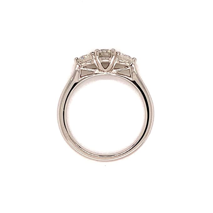 Three Stone Diamond & Platinum