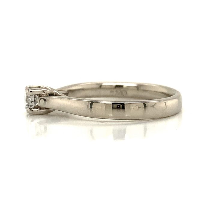 1/5th Carat Round Diamond in Platinum
