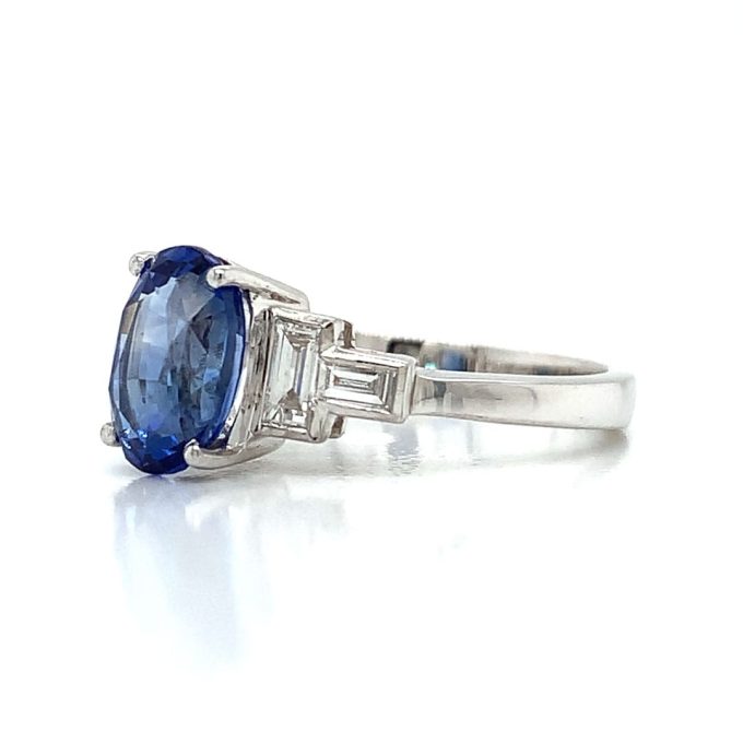 2.50ct Sapphire and Diamond Ring