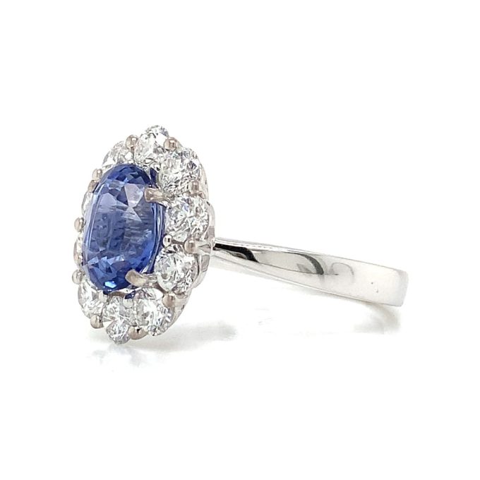 1.90ct Sapphire and Diamond Dress Ring