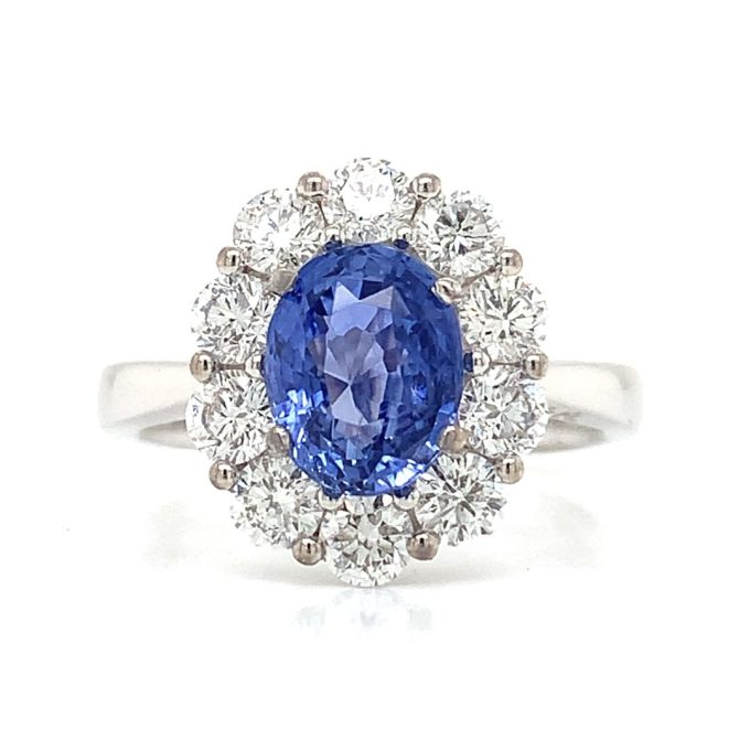 1.90ct Sapphire and Diamond Dress Ring