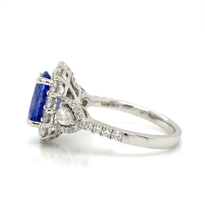 2.85ct Sapphire and Diamond Dress Ring