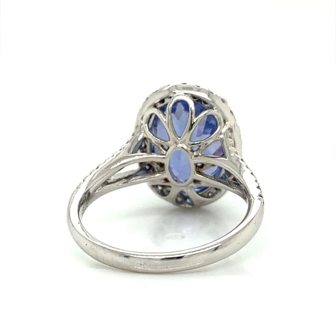 7.82ct Sapphire and Diamond Cocktail Ring