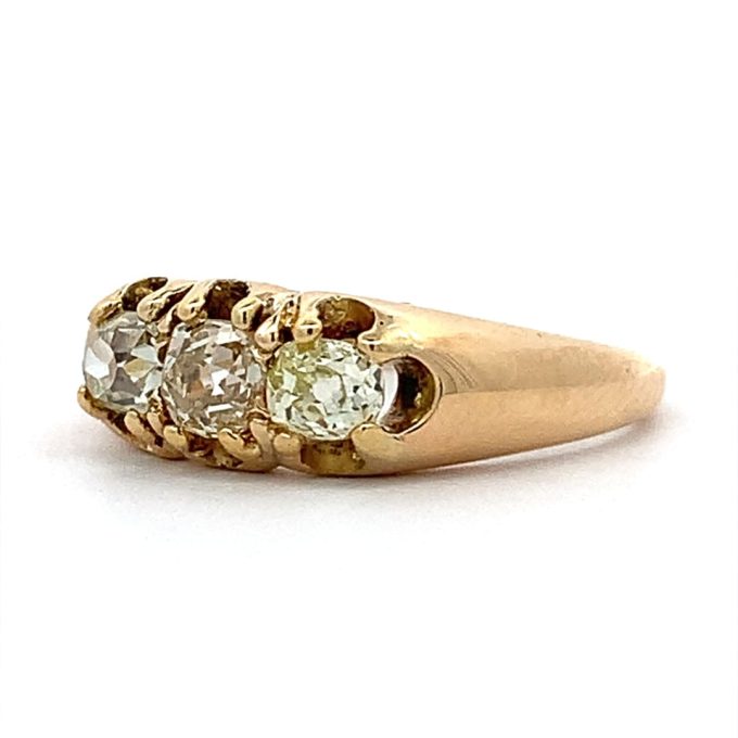 Antique Three Stone Diamond Ring