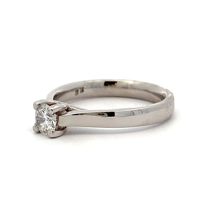 Platinum 0.33ct Diamond Solitaire Ring