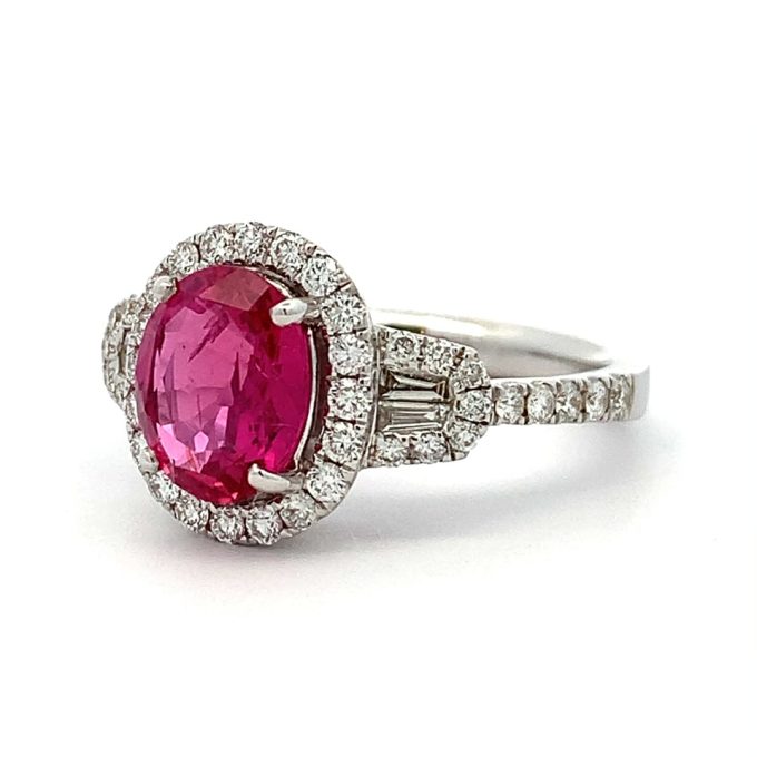 2.03ct Ruby and Diamond Dress Ring