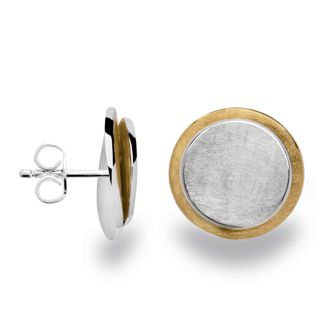 Bastian Layer Disc Stud Earrings