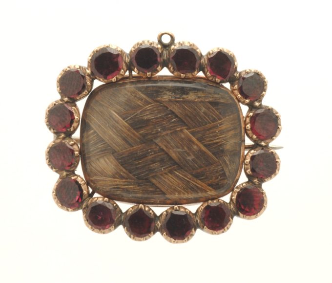 Victorian Almandine Garnet Brooch