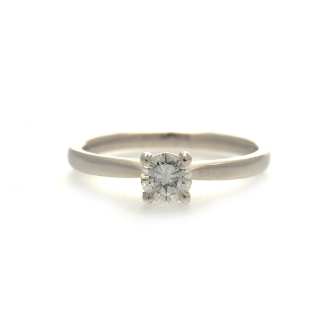 Half Carat Diamond Platinum Solitaire