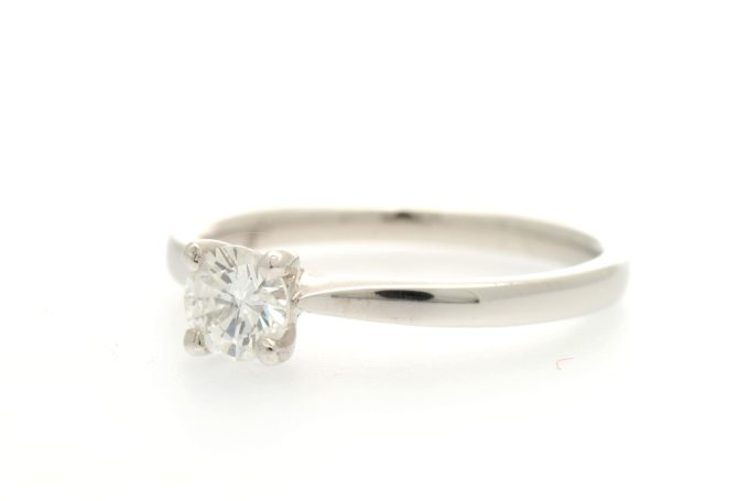 Half Carat Diamond Platinum Solitaire