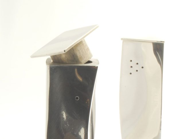 Hand made Silver Salt and Pepper