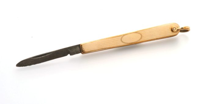 Antique Rolled Gold Fruit Knife