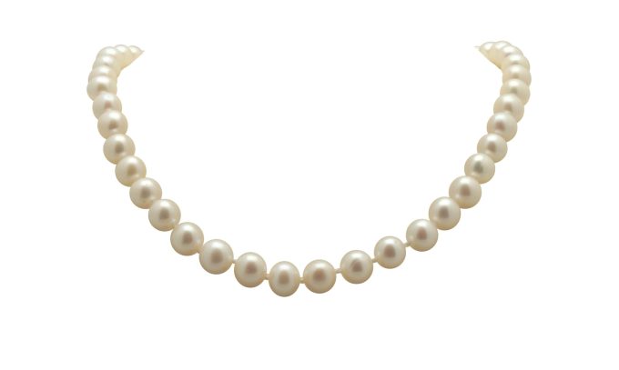 Large White Pearl Necklace