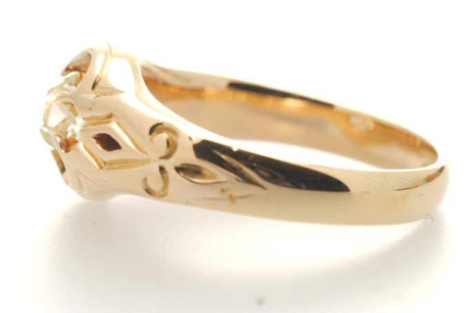18 Carat Yellow Gold Solitaire Diamond Ring