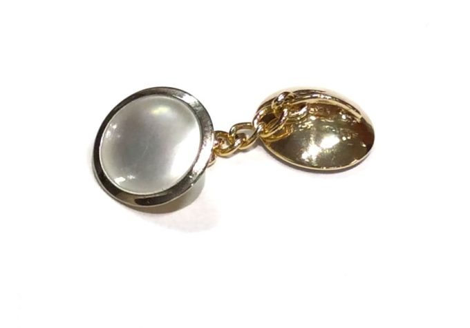 Mother of Pearl Dress Button and Cufflinks Set