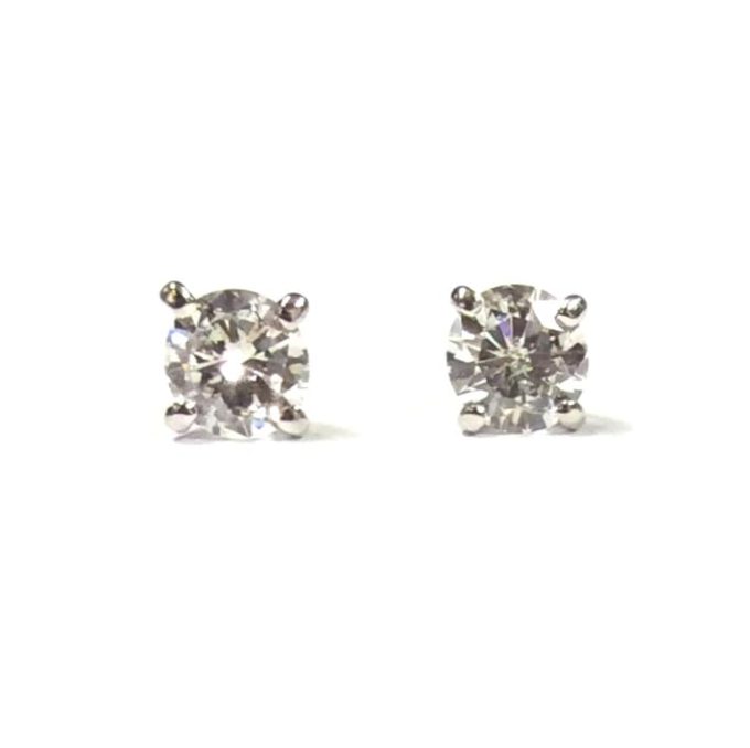 0.40ct Diamond Platinum Stud Earrings