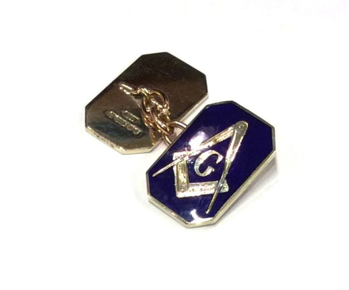 9 Carat Gold Masonic Grand Masters Cufflinks