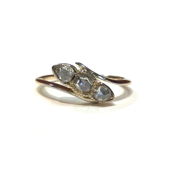 Antique Diamond Twist Ring