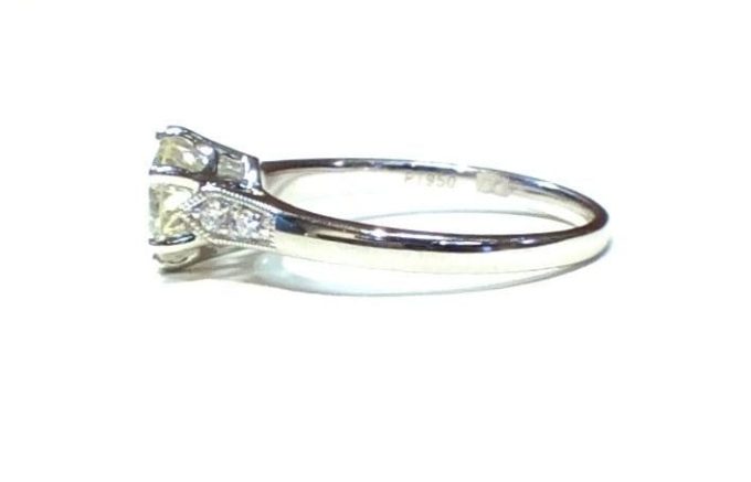 0.80ct Diamond Platinum Solitaire Ring
