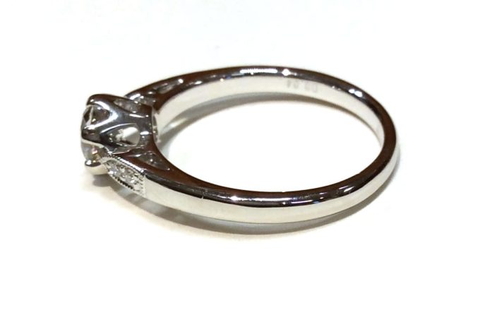 0.54ct Diamond Platinum Solitaire Ring