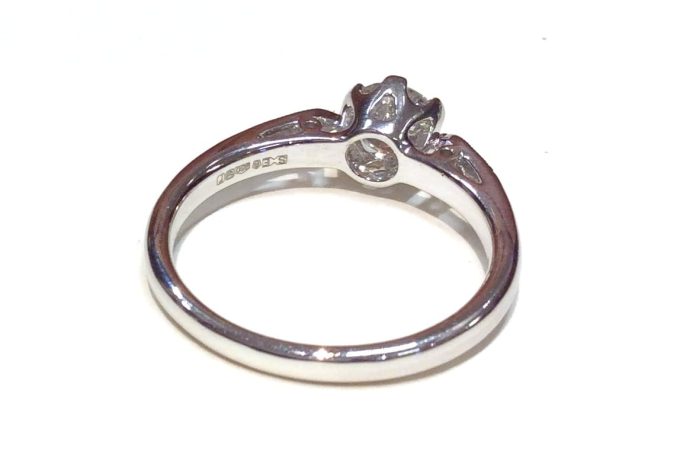 0.54ct Diamond Platinum Solitaire Ring