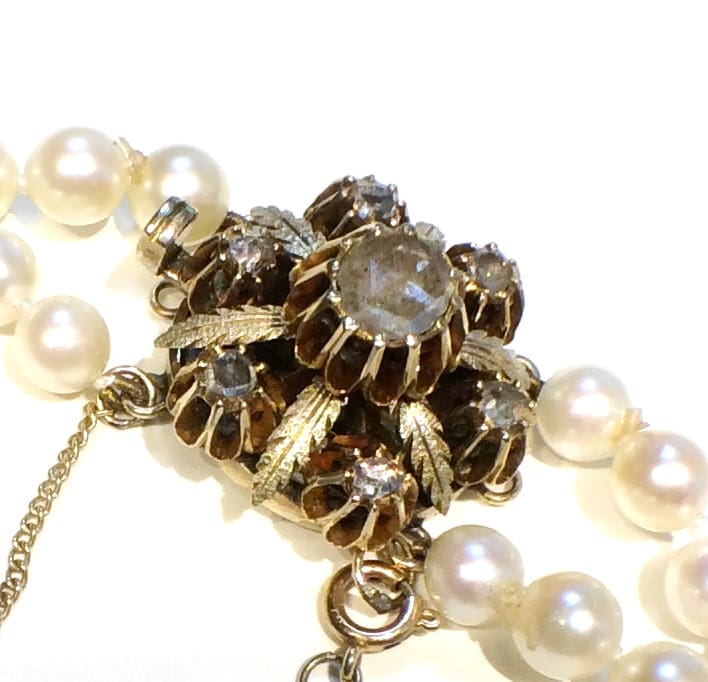 Vintage Double Row Pearl Necklace