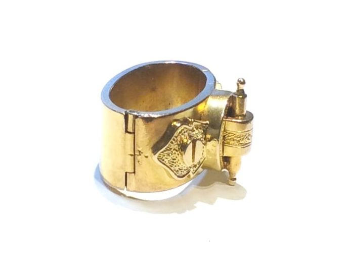 Antique 15ct Gold Scarf Ring