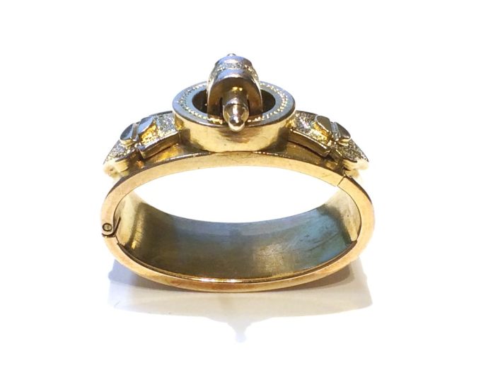 Antique 15ct Gold Scarf Ring