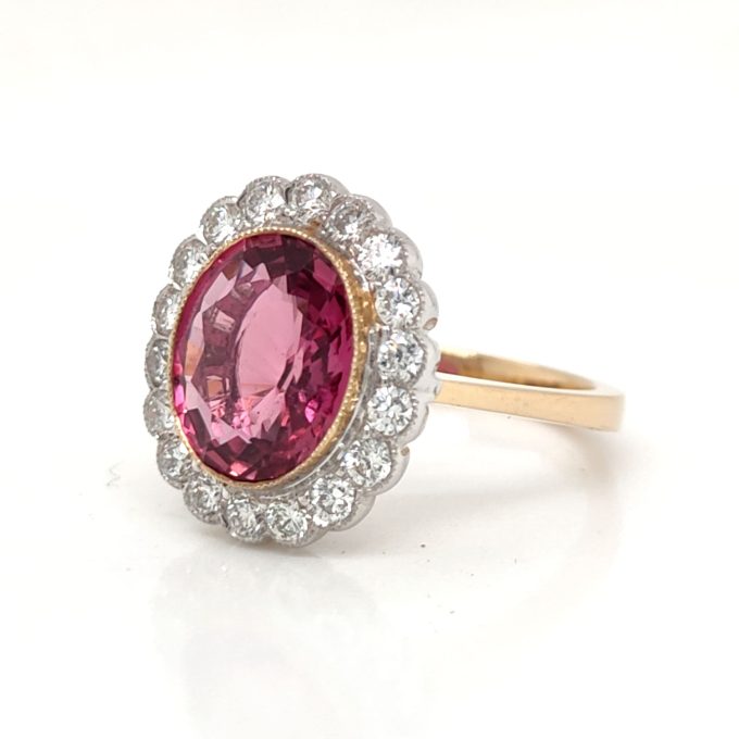 3.49ct Ruby and Diamond Ring